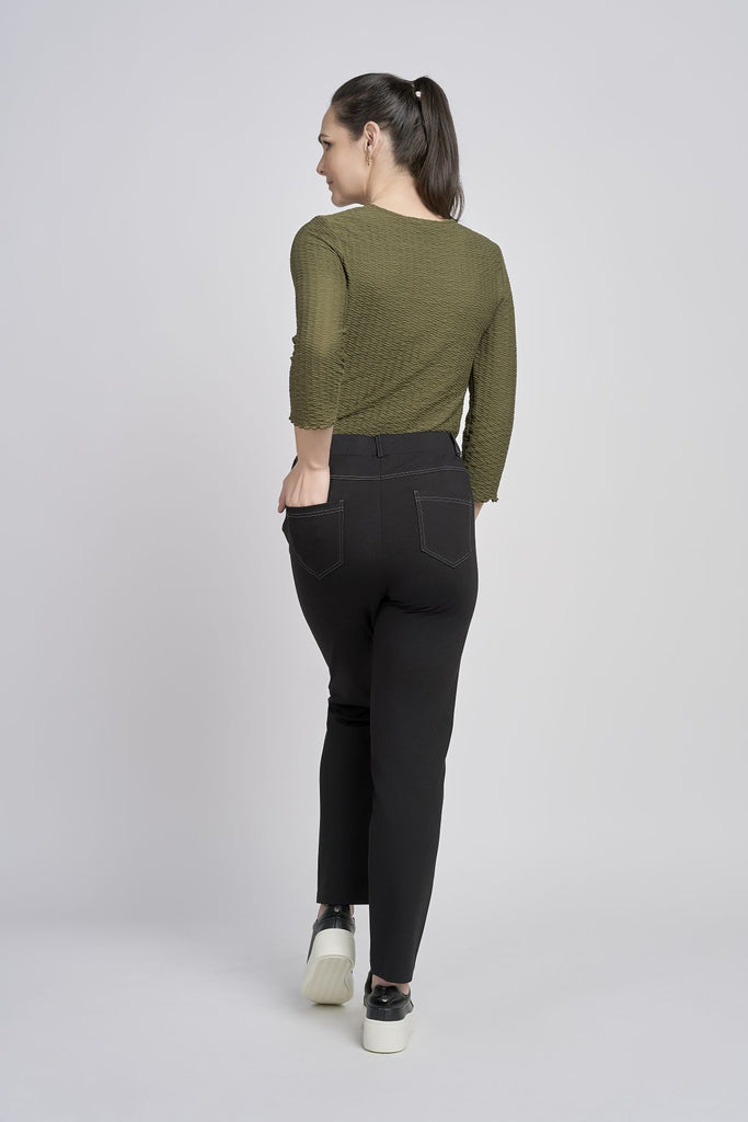 Thea Straight Leg Pull On Trousers