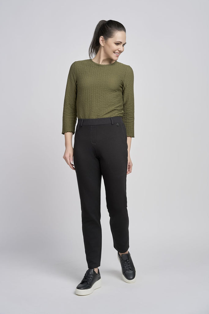 Thea Straight Leg Pull On Trousers