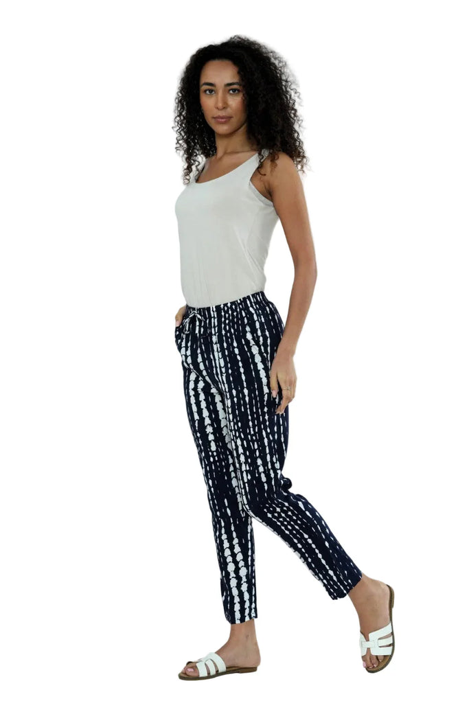 Anna Tapered Leg Tie-Dye Trousers