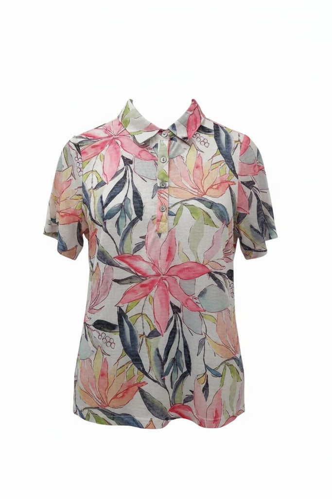 Phoebe Tropical Print Top
