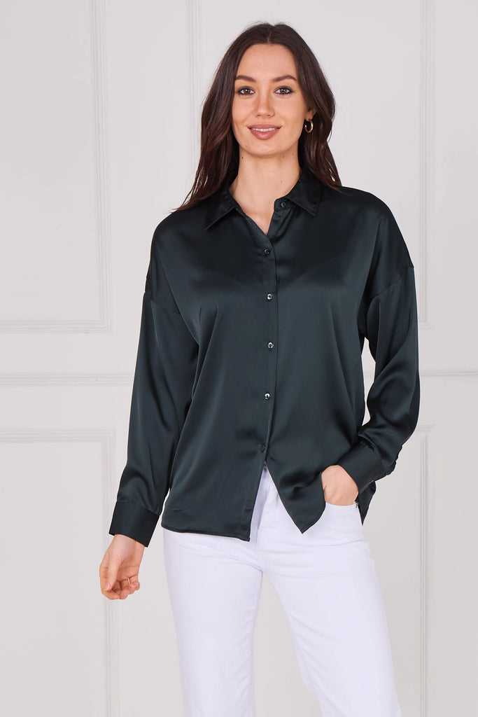 Sally Brushed Satin Shirt