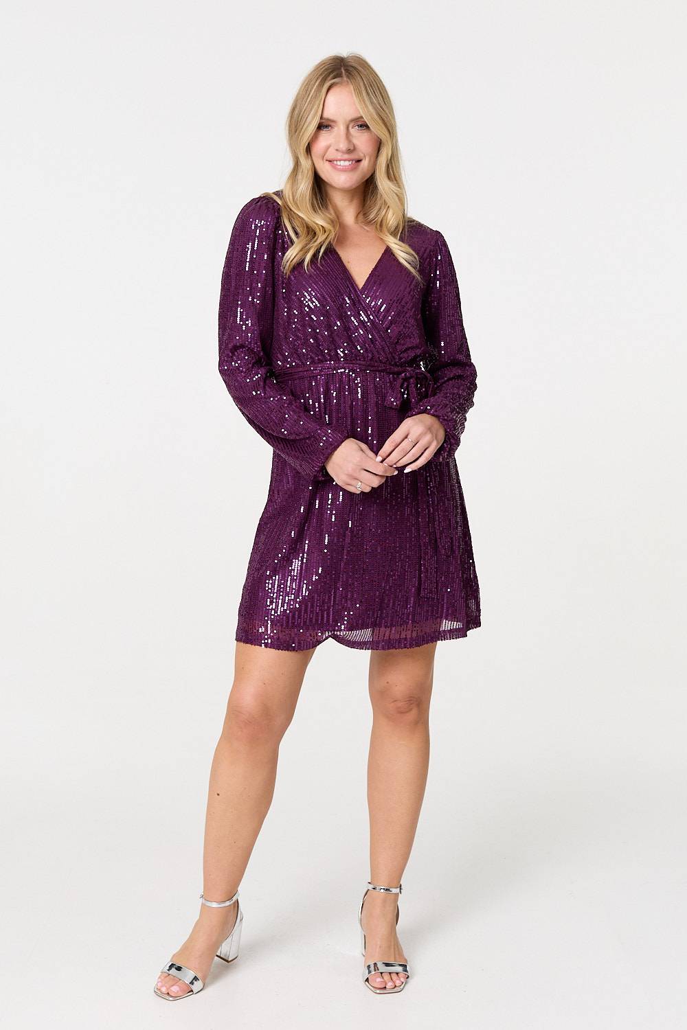 Parker Sequin Wrap Dress