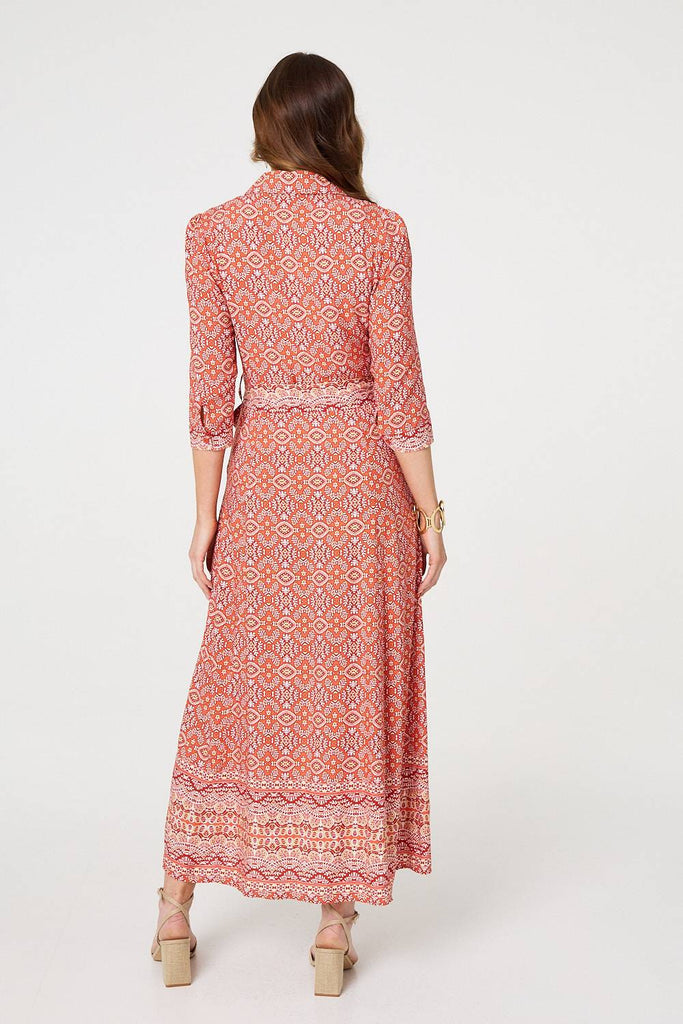 Winifred Geometric Shirt Dress