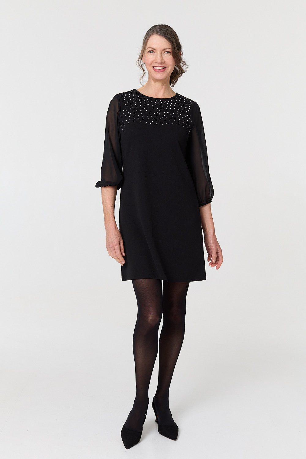 Alanna Sparkly Shift Dress