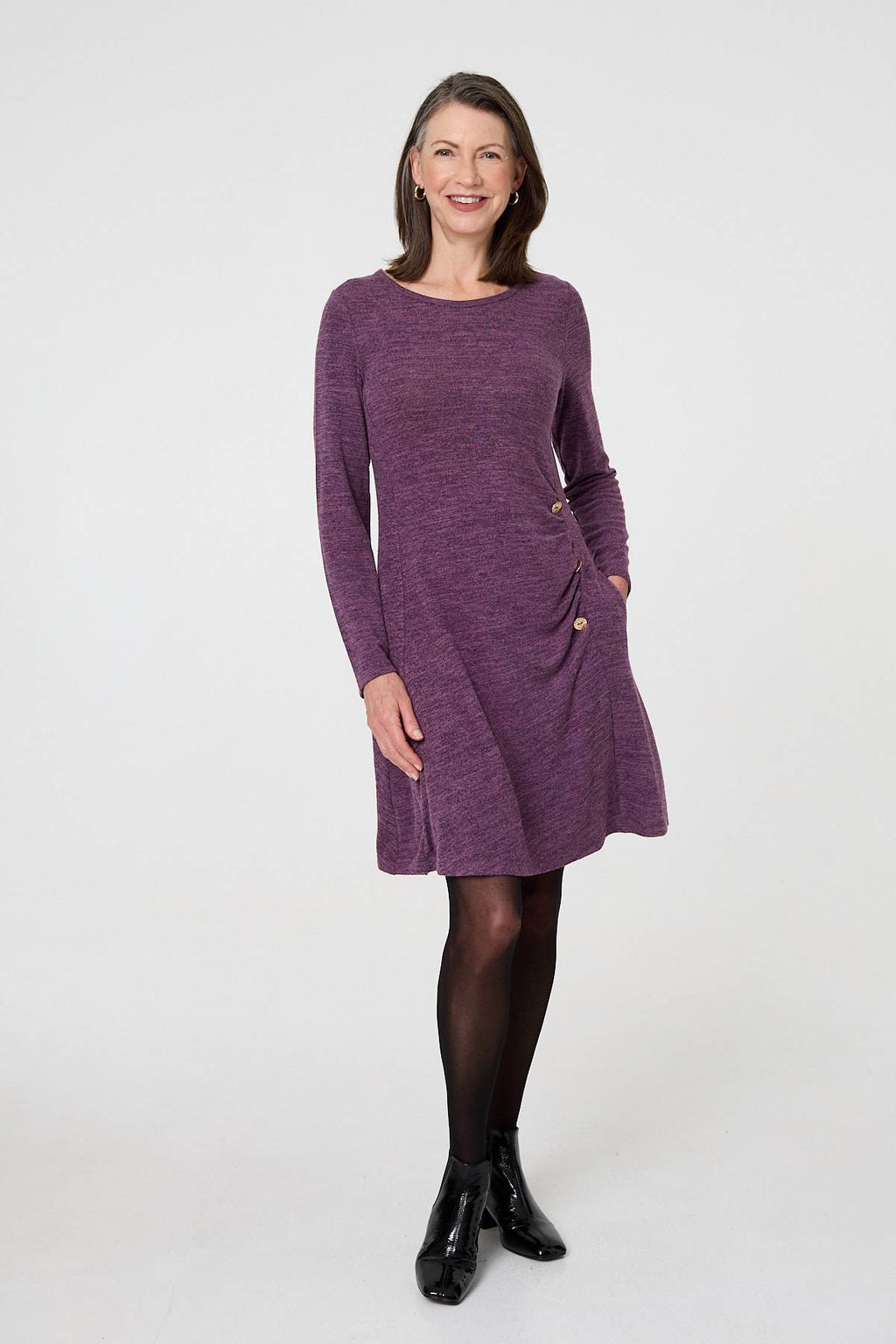 Florence Button Detail Dress