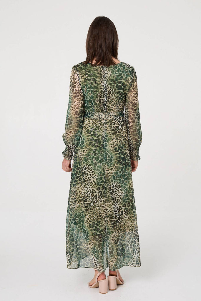 Zuri Animal Print Midaxi Dress