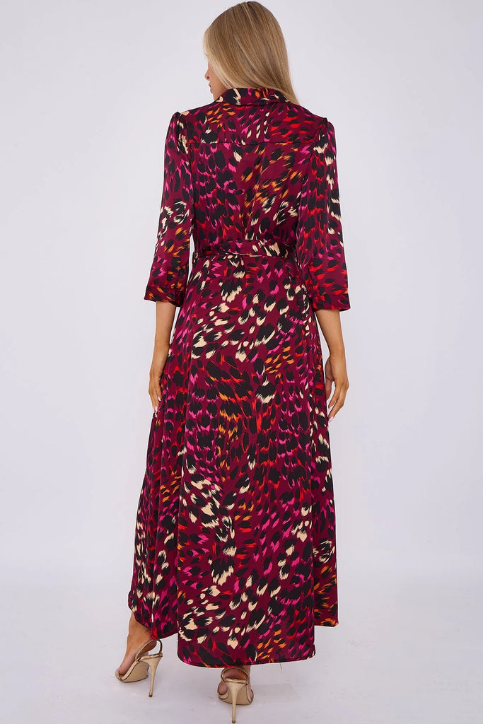 Sacha Leopard Print Shirt Dress