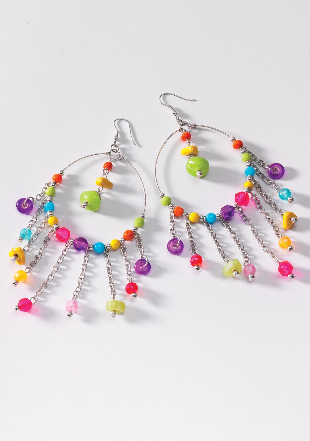 Nadine Boho Multi Bead Earrings