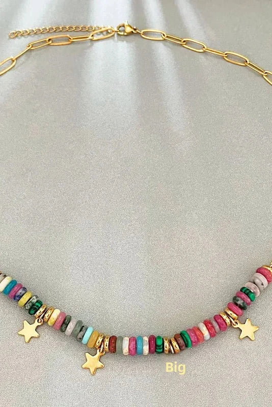 Donna Bead Star Necklace