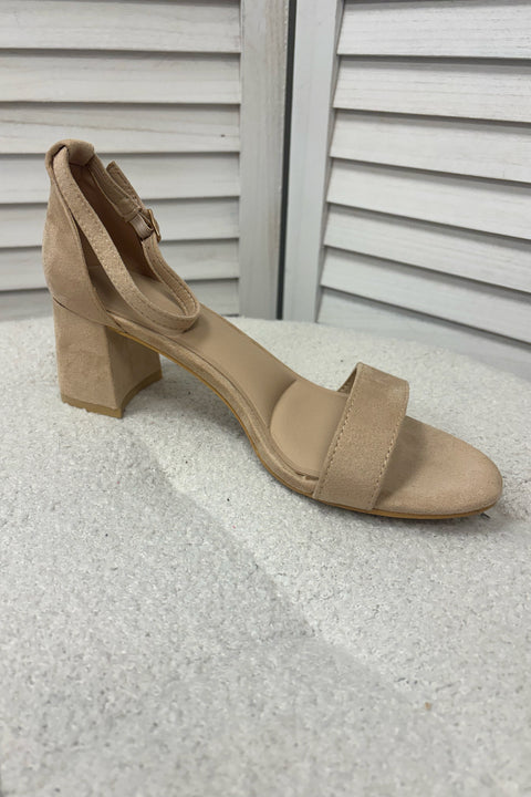 Annie Suedette Block Heel Sandals