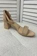 Annie Suedette Block Heel Sandals