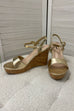 Courtney Faux Leather Cork Wedges