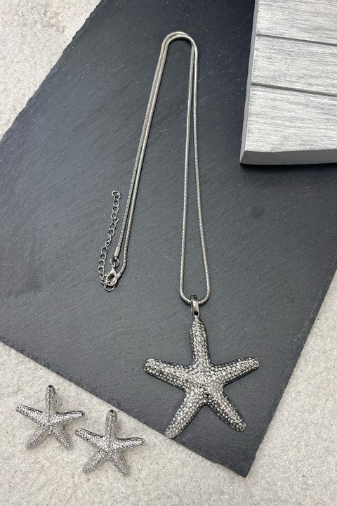 Selina Starfish Necklace & Earring Set