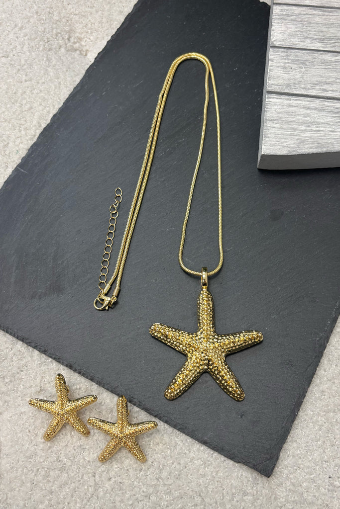 Selina Starfish Necklace & Earring Set