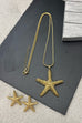 Selina Starfish Necklace & Earring Set
