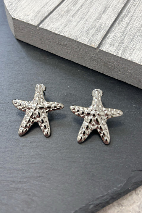 Agila Textured Starfish Earrings