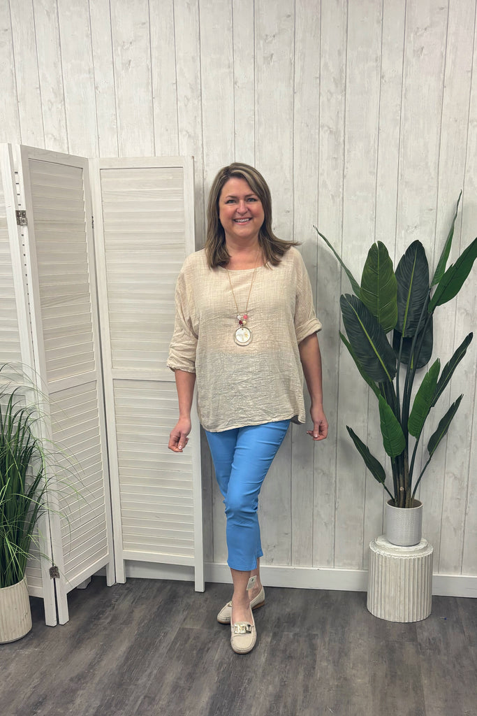 Lottie Cool Cotton Necklace Top