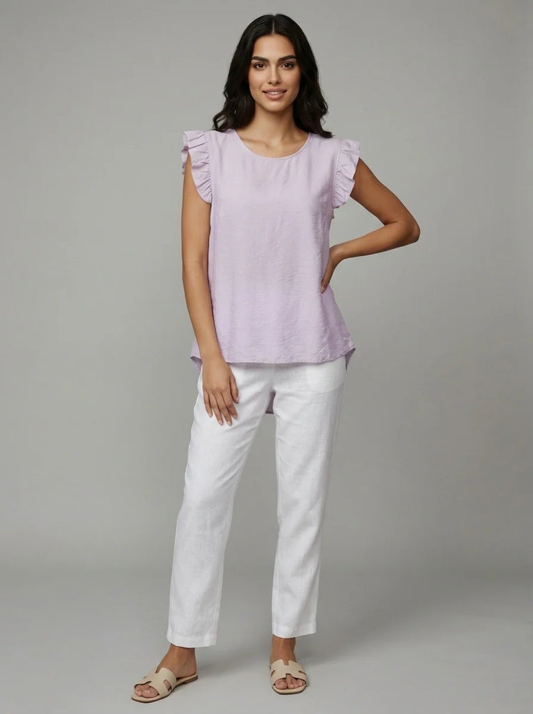 Elaine Frill Sleeve Top