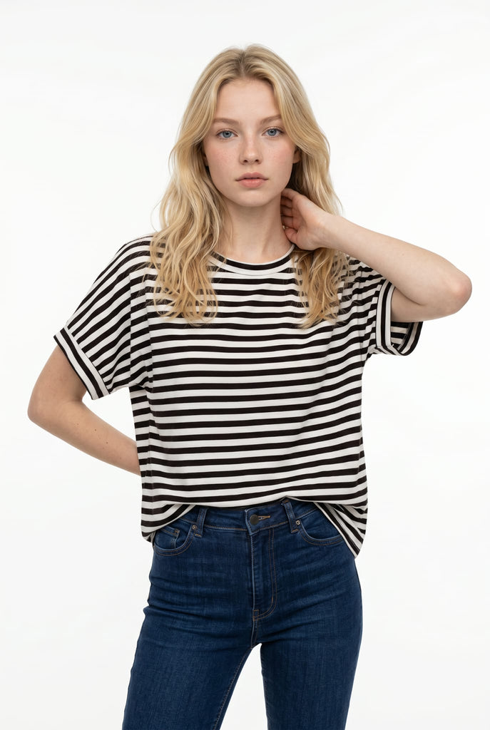 Laina CLassic Striped Tee