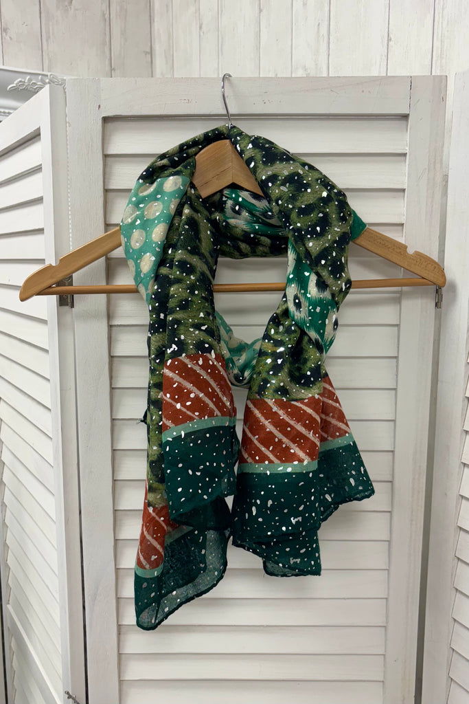 Matilda Leopard Spot Print Scarf
