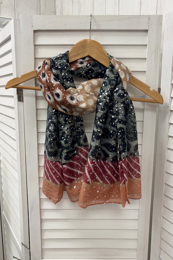 Matilda Leopard Spot Print Scarf