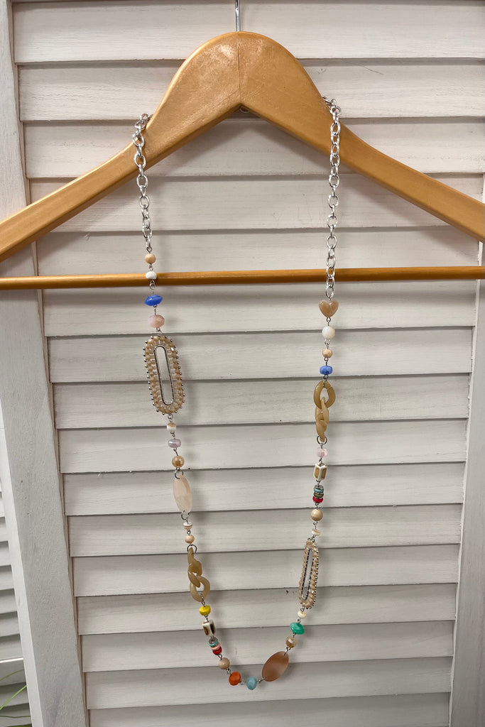 Sandy Mixed Bead Necklace