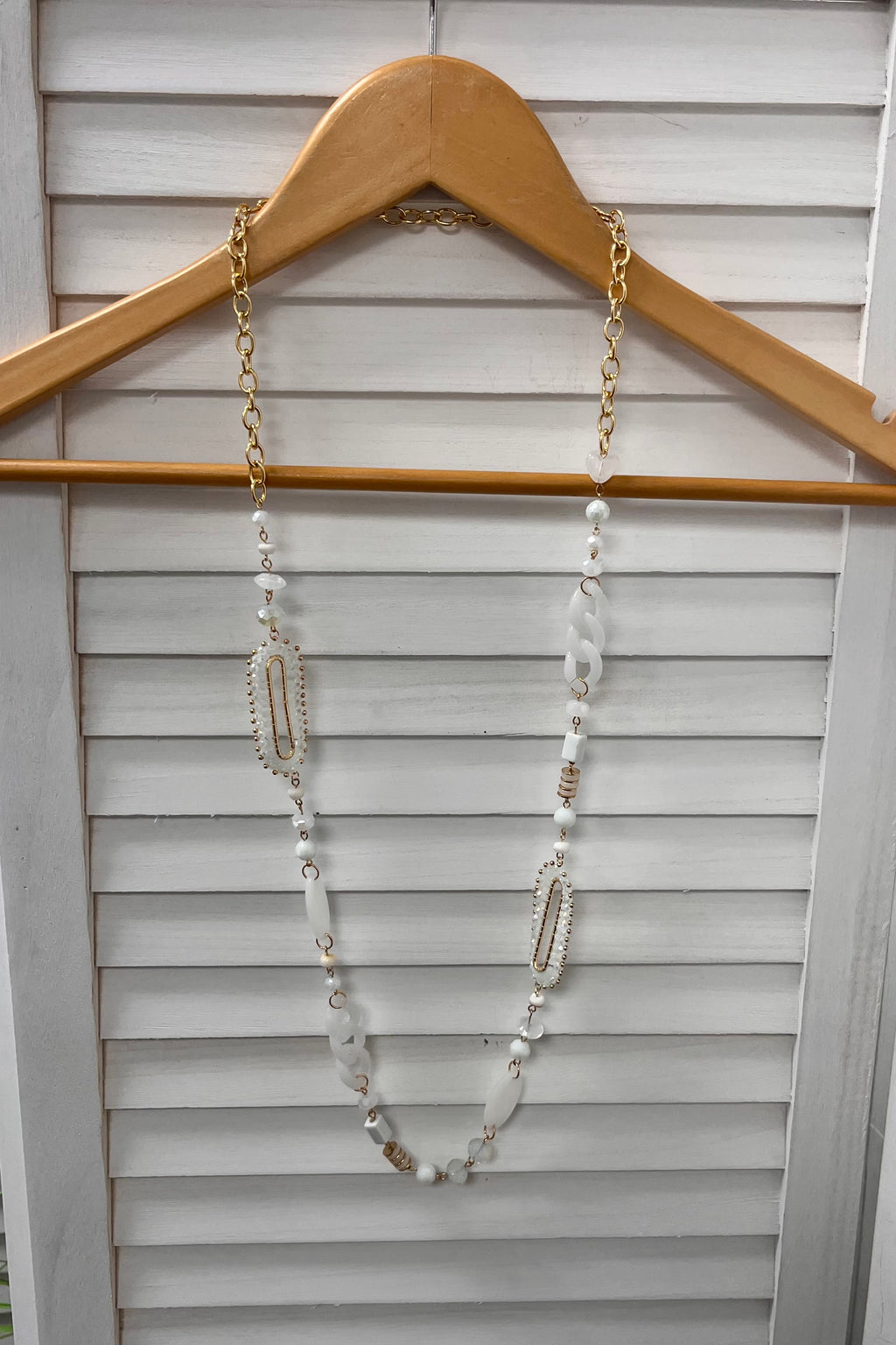 Sandy Mixed Bead Necklace
