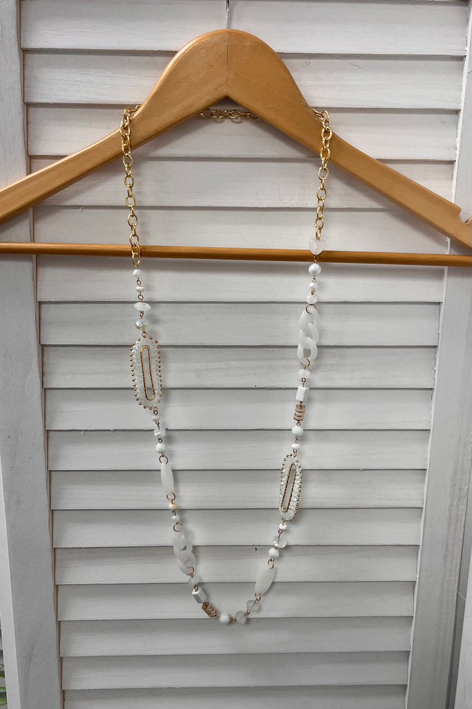 Sandy Mixed Bead Necklace