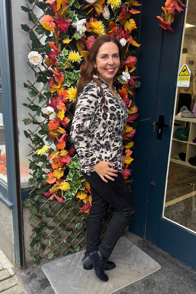 Karlie Animal Sparkle Shirt Style Top