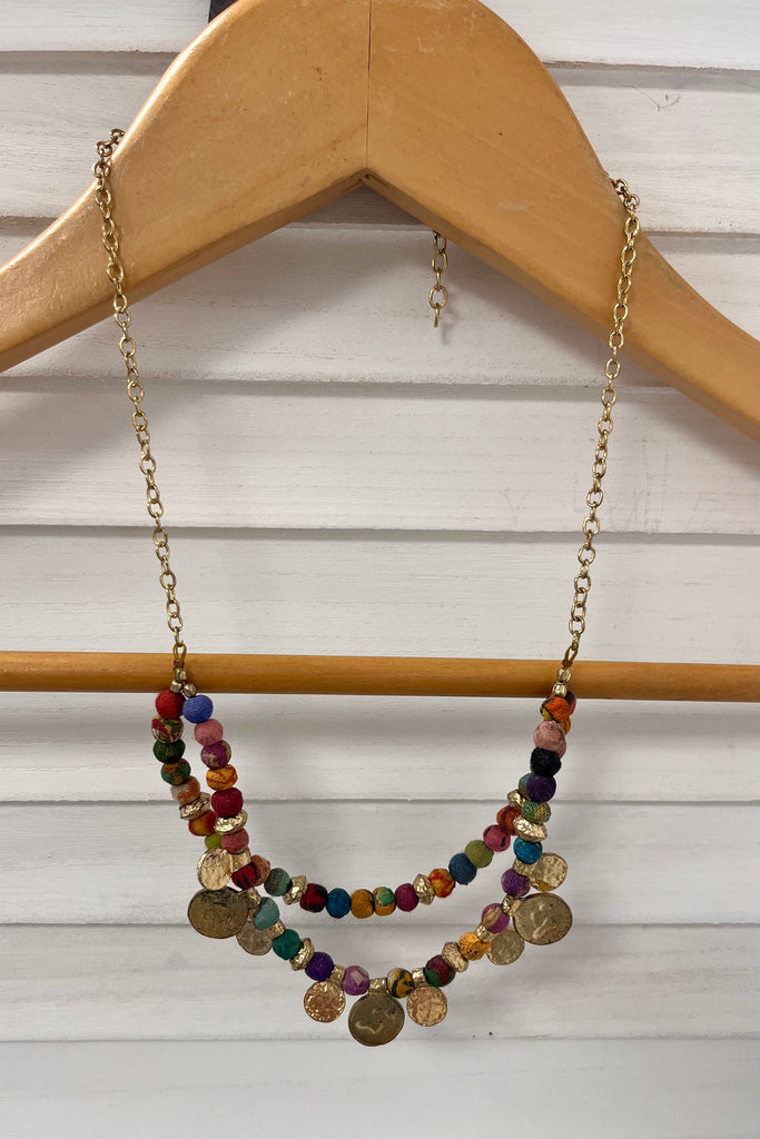 Leah Coin Detail Layered Necklace