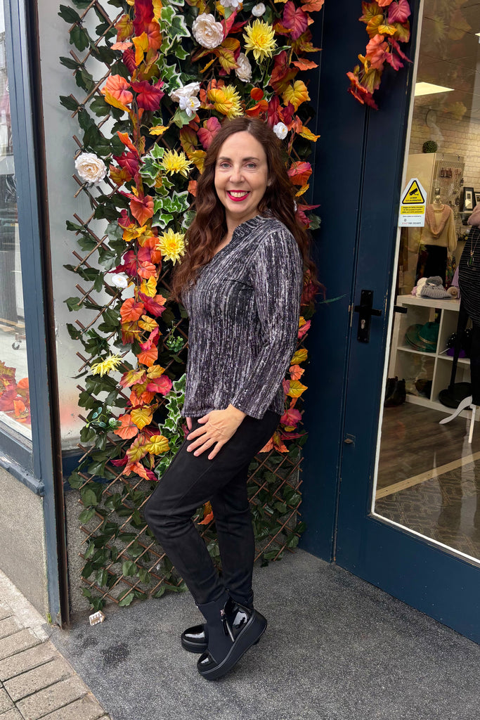 Karlie Abstract Shirt Style Top