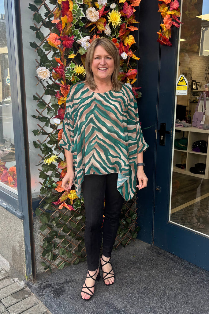 Mae Zebra Print Top