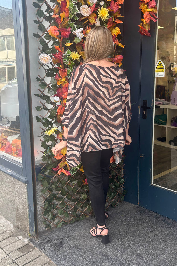 Mae Zebra Print Top