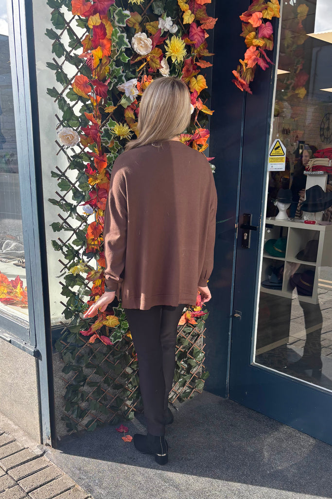 Heather Sequin Heart Knit