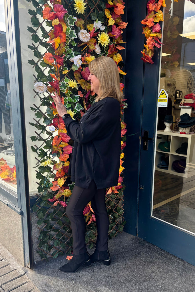 Heather Sequin Heart Knit