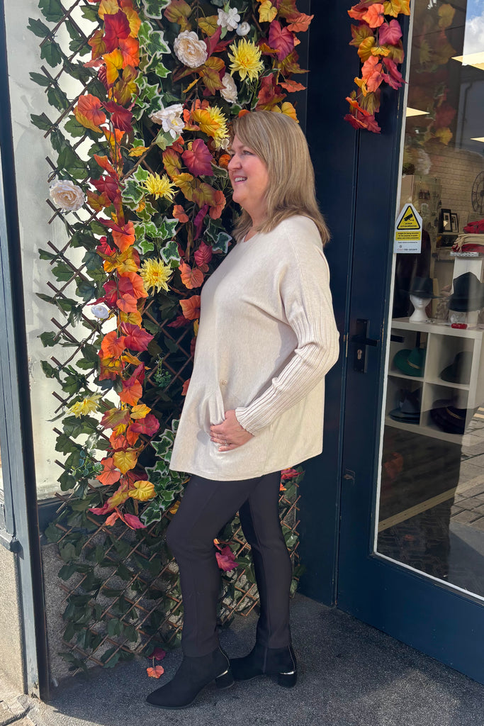 Ashley Patch Pocket Knit