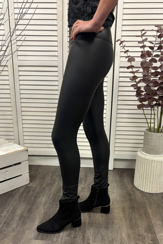 Penelope Leather Look Cosy Leggings