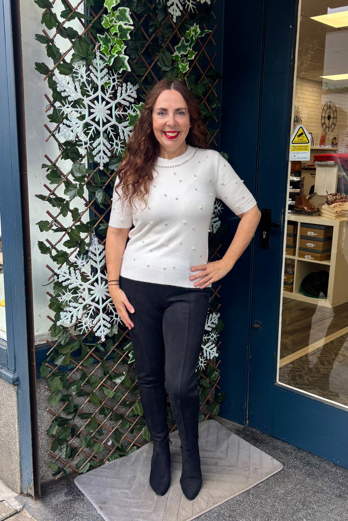 Solana Pearl & Crystal Knit