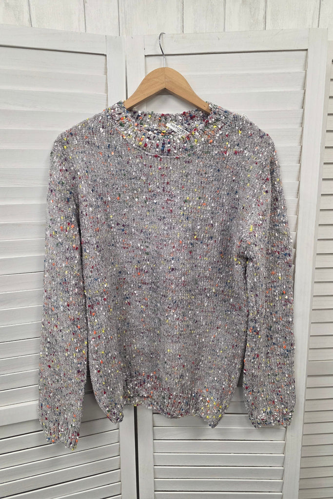 Hilda Flecked Popcorn Knit