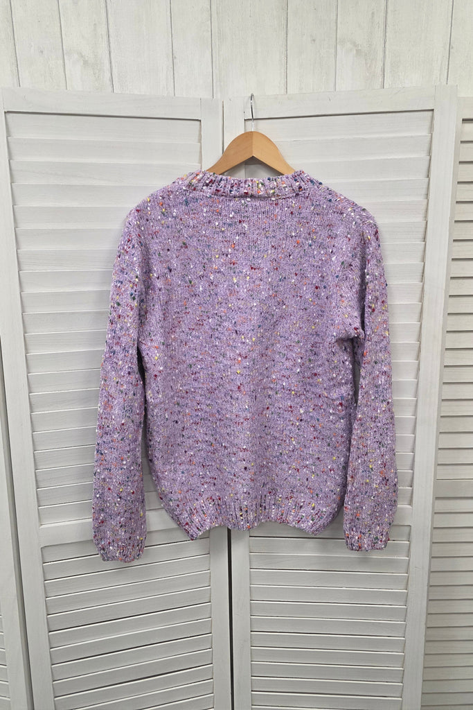 Hilda Flecked Popcorn Knit