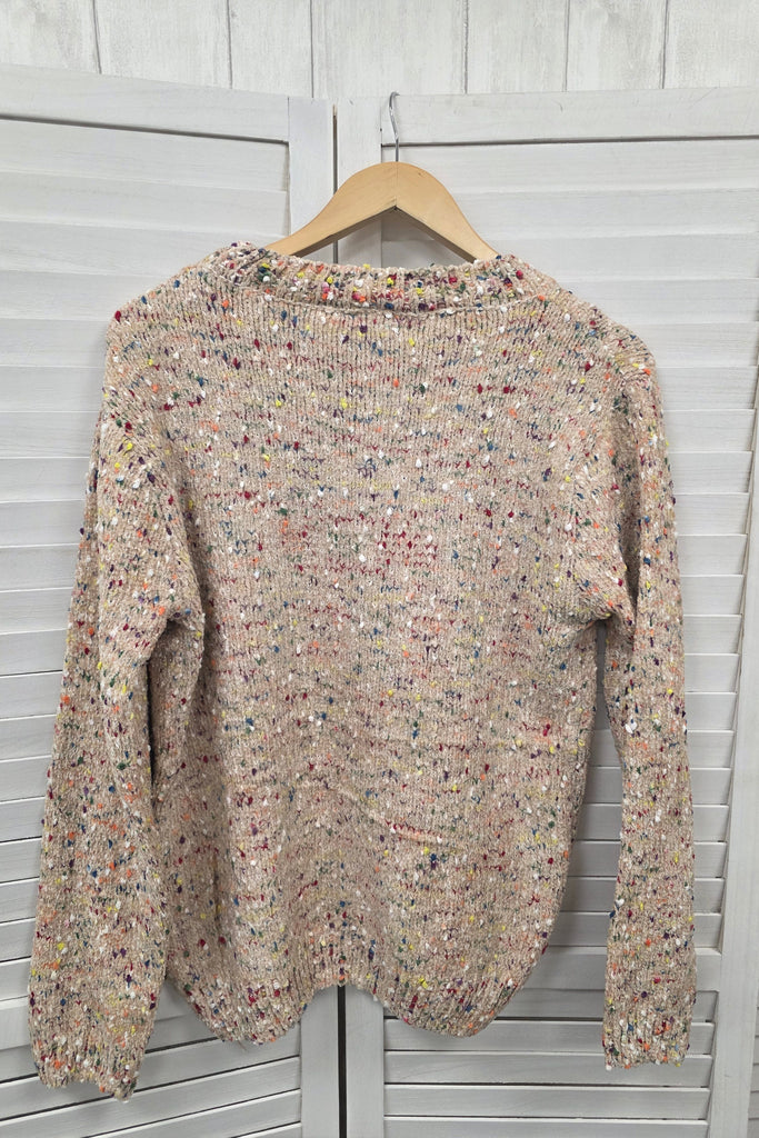 Hilda Flecked Popcorn Knit