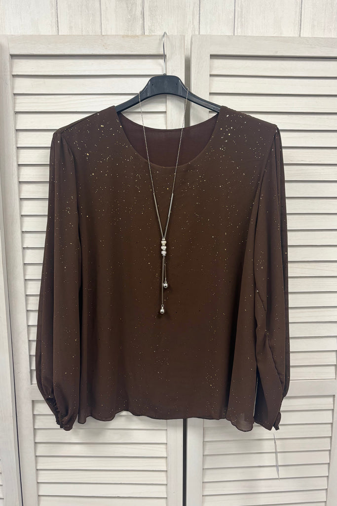 Greta Double Layer Sparkle Top