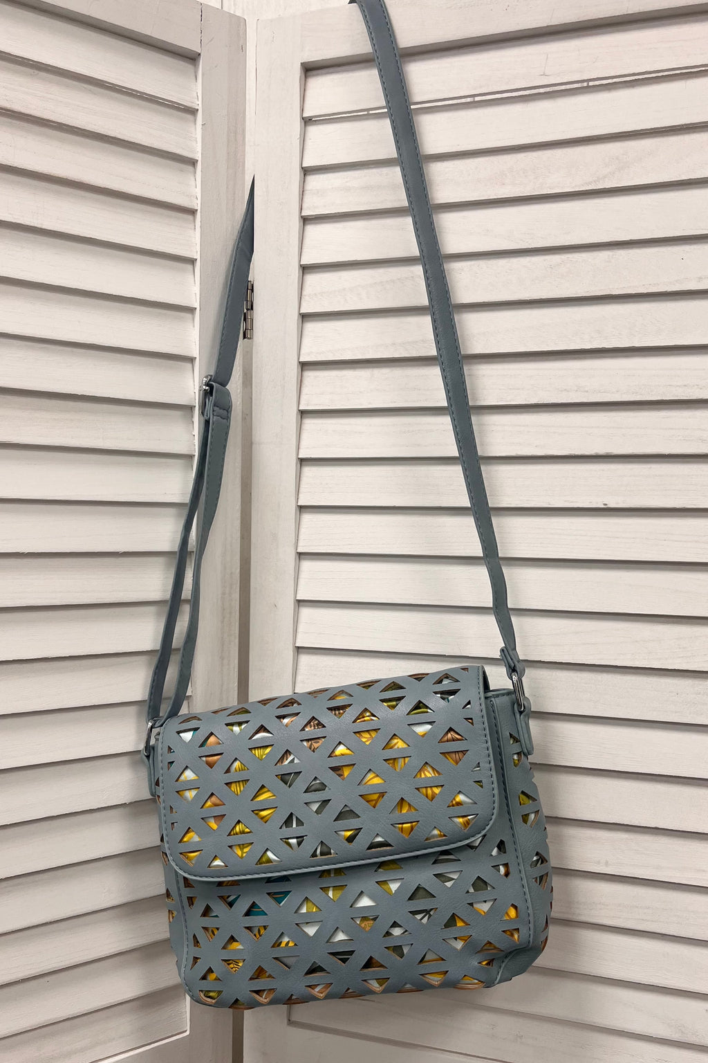 Carrie Laser Cut Crossbody Bag