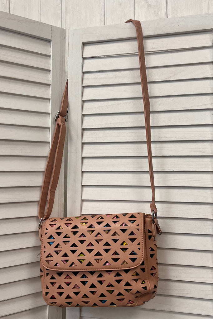 Carrie Laser Cut Crossbody Bag