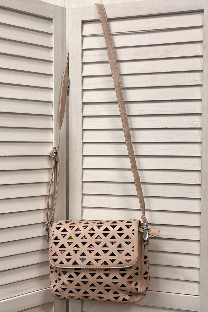 Carrie Laser Cut Crossbody Bag