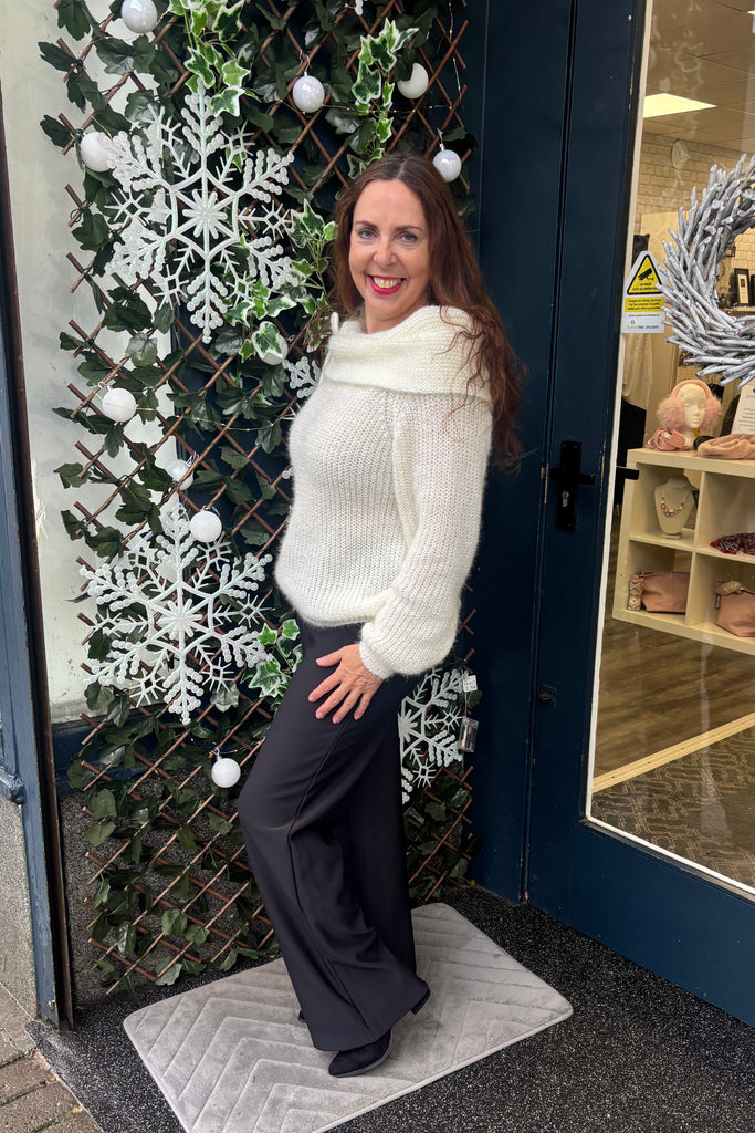 Ellen Statement Neckline Chunky Knit