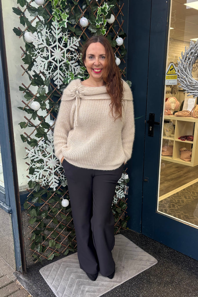 Ellen Statement Neckline Chunky Knit