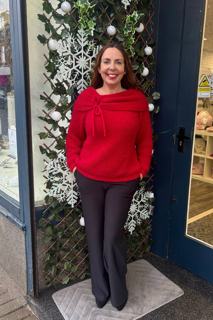 Ellen Statement Neckline Chunky Knit