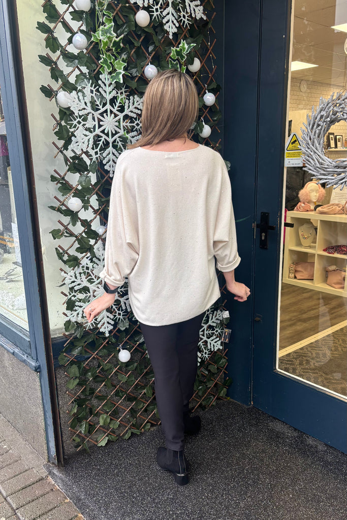 Hope Sparkle Rib Knit Top