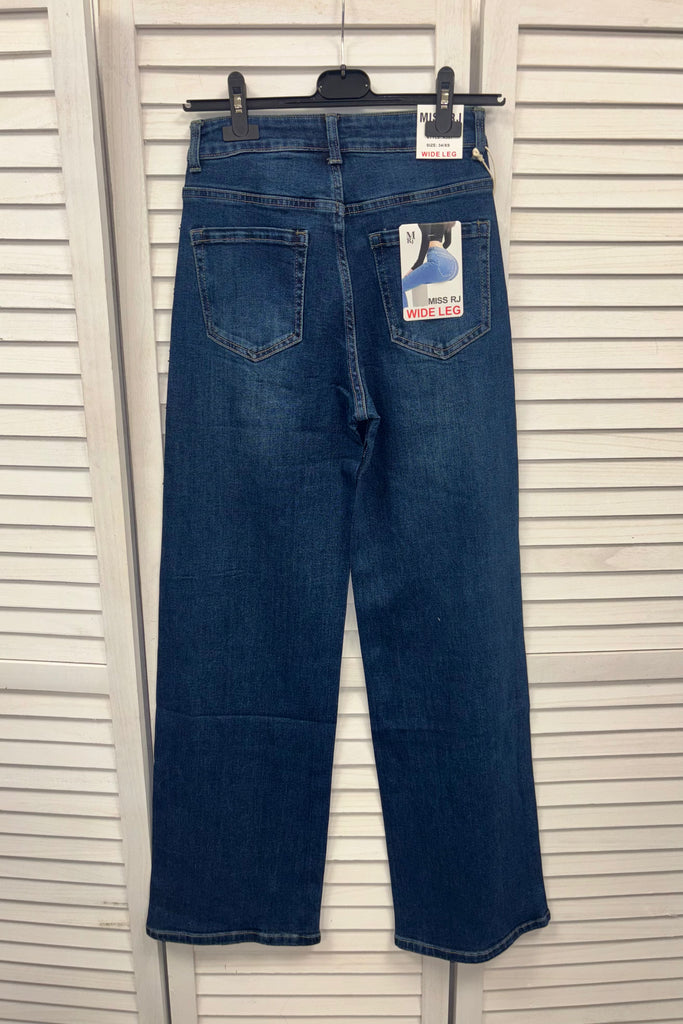 Laura Embellished Diamond Wide Leg Jeans